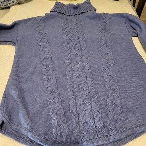 LL Bean Cable Knit Turtleneck Sweater